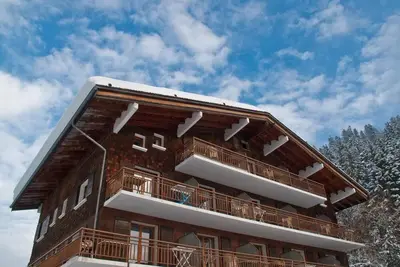 Image de Wifi, 2ème étage, vue montagne, piscine, balcon, parking, télévision, 24m², Le Grand Bornand