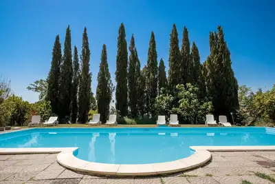 Maison de vacances 'Casale I Cascetti' avec piscine, jardin et Wi-Fi