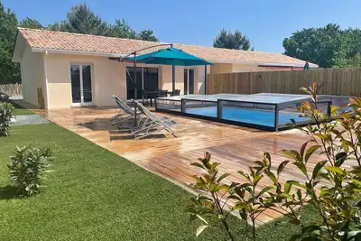 Image de Maison 4 couchages avec piscine chauffée et couverte ( Maison Océan)