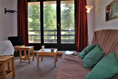 Image de 50m du centre station, 2ème étage, piscine, balcon, télévision, casier à ski, 32m², Risoul