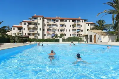 Image de Appartement avec terrasse, piscine et plage a 30m