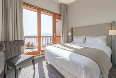 Image de Wifi, 300m des commerces, piscine, sauna, hammam, balcon, télévision, casier à ski, 55m², Les Arcs