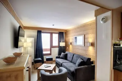 Image de Spacieux 3 pièces cabine, 6 pers, 62m² aux pieds des pistes, Les Bruyères, Les Menuires