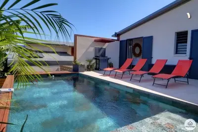 Image de Villa Aïna**** – Piscine – Vue mer - Saint Leu