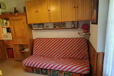 Image de Studio coin nuit pour 4 pers. proche pistes, balcon, parking, casier Ă skis