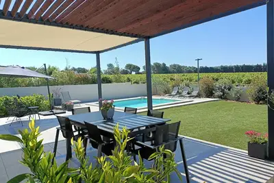 Image de Villa vue sur vignes avec piscine