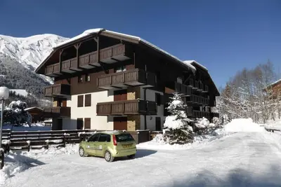 Image de 1er étage, balcon, parking, télévision, casier à ski, 21m², Les Contamines-Montjoie
