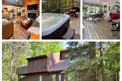 Image de Cozy Family House  With Big Hot Tub // Deck // Fire Pit- 5 Minutes From Lakes! ! !