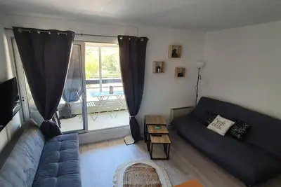 Appart à 10 mn du centre port, plage, ile aux loisirs et Aqualand!