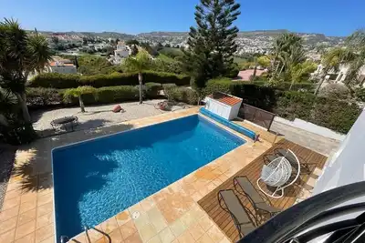 Spacious Villa with stunning views over the Ocean with pool heating available.