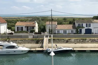 Image de boyardville charmant duplex vue sur chenal avec terrasse