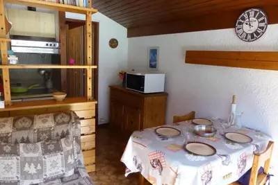 Image de À 300m des pistes de ski, 3ème étage, balcon, parking, télévision, 29m², Les Contamines-Montjoie