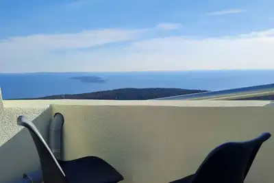 Image de Maison de vacances avec climatisation et vue sur la mer