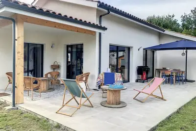 Image de Moliets, Villa Confortable Au Coeur Du Village