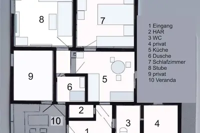 Image de Appartement de vacances dans la vallée et l'endroit calme et ensoleillé