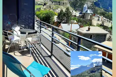 Briançon vue panoramique Appartement 2 personnes 1 ch