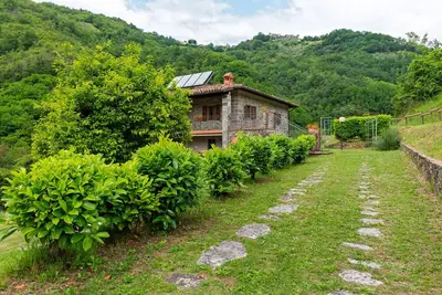 Image de Ferme ensoleillée à Fosciandora avec piscine