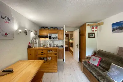 Image de Studio charmant avec coin montagne, accès ski, parking et Wifi à La Clusaz