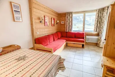 Image de 200m du centre station, 3ème étage, balcon, télévision, casier à ski, 38m², Tignes