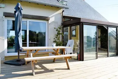 Image de La maison penchée, avec jardin à 50m de la plage