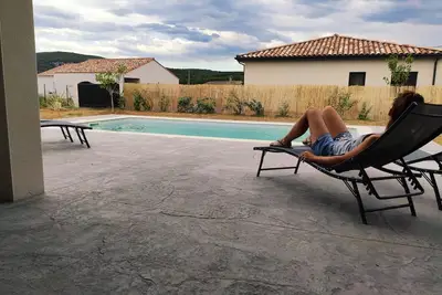 Image de Villa Neuve avec Piscine privée Vallon pont d'Arc - 2 chambres - 6personnes