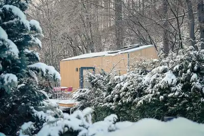 Image de Nachhaltiges Green Tiny House Pioneer im Harz mit Panoramablick