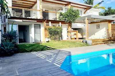 Image de Villa belle vue océan, piscine, 350m à pied du lagon