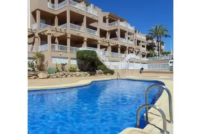 Pleine vue sur baie de Mojacar Playa et le Golf Marina de la Torre
