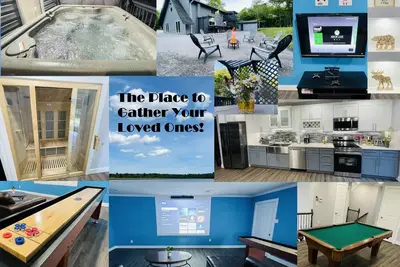 Image de Luxury: 8 TVs, Sauna, Hot Tub, Movie Theater, Games, Central Ac\/Heat, Lake, Ski