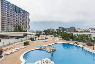 Image de Studio Paraiso del Sur avec vue sur la mer, piscine partagée et Wi-Fi.