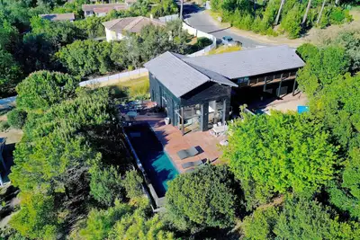Image de Villa de luxe cap ferret calme piscine miroir à débordement chauffée et spa