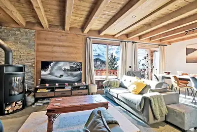 Image de Chalet familial aux Menuires, sauna, parking, proche pistes de ski