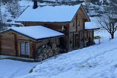 Image de Chalet à la montagne avec sauna