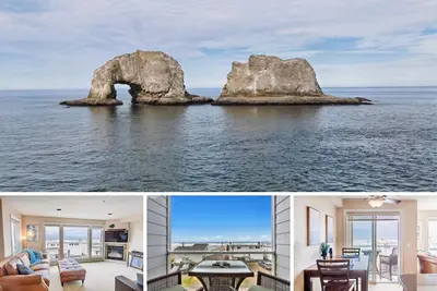 Image de Waterfront Oceanview Rockaway beach home|Steps to beach & Downtown|WiFi|W&D