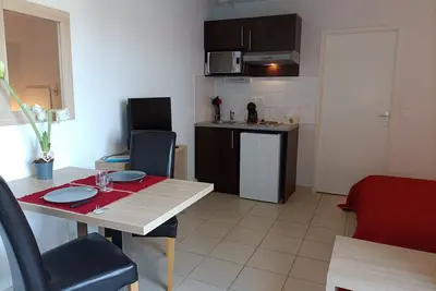 Image de Studio terrasse dans Résidence avec piscine C65
