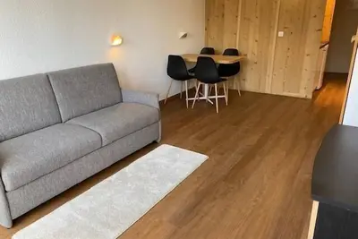 Image de À 20m des pistes de ski, 1er étage, balcon, télévision, 22m², Les Arcs