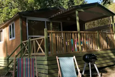 Image de Chalet familial tout confort à 10 mètres de la Dordogne