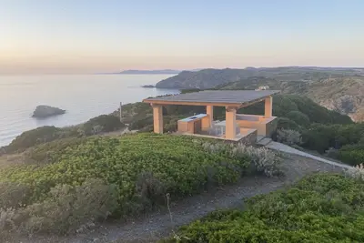 House in the countryside by the sea