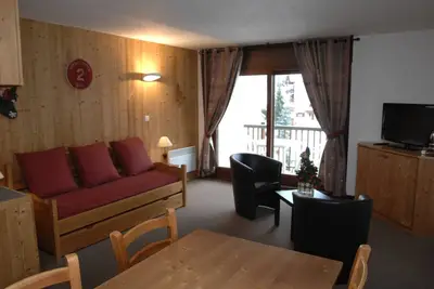 Image de Studio cabine sud, 4 pers, balcon, casier à skis