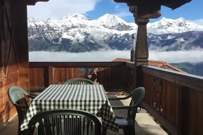 Image de Sunny Studio with great view of Alps