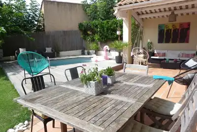 Image de maison avec piscine près d'Aix en Provence
