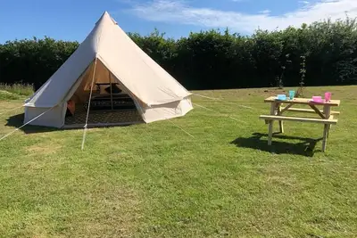 Crooked Oaks Bell Tent Glamping in North Devon