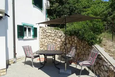 Image de 100 mètres de la mer Adriatique cristalline