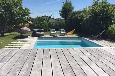 Image de Maison au calme avec piscine chauffée Bidart