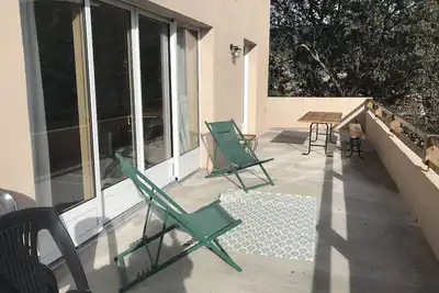 Image de Rdc Maison Terrasse vue Montagne dans village Corse avec Sauna