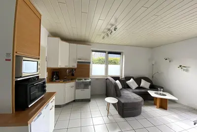 Image de Ferienwohnung, 47 qm, 1 Schlafzimmer, Gemeinschaftsterrasse, Max. 4 Personen + Kleinkind
