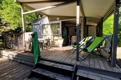 Image de Chalet 28m² Confort 2 chambres + terrasse semi-couverte 5 personnes