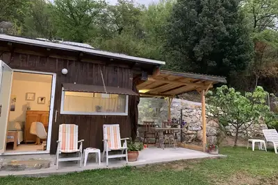 Image de Ferienhäuschen mit Meerblick - Gartenhäuschen