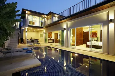 Image de Topaz Villa: 5 chambres, piscine privée Villa, Près de Nai Harn Beach, ménage et Cook