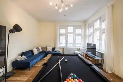 Image de living Timeless Europa Park Fans 140qm Billard